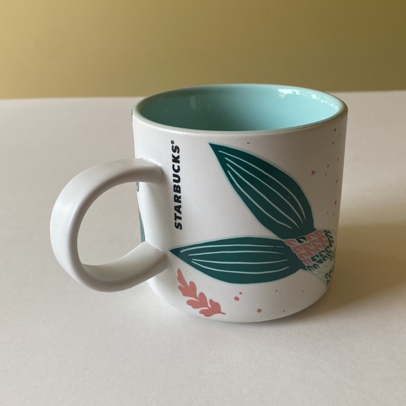 Starbucks 2018 Mermaid Aqua White Mug - Picture 2 of 16